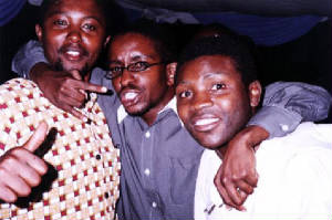 Matano Lipuka, Tony Mochama and a friend.